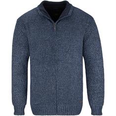 RAGMAN Strickjacke blau-meliert