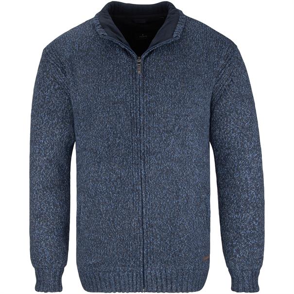 RAGMAN Strickjacke blau-meliert
