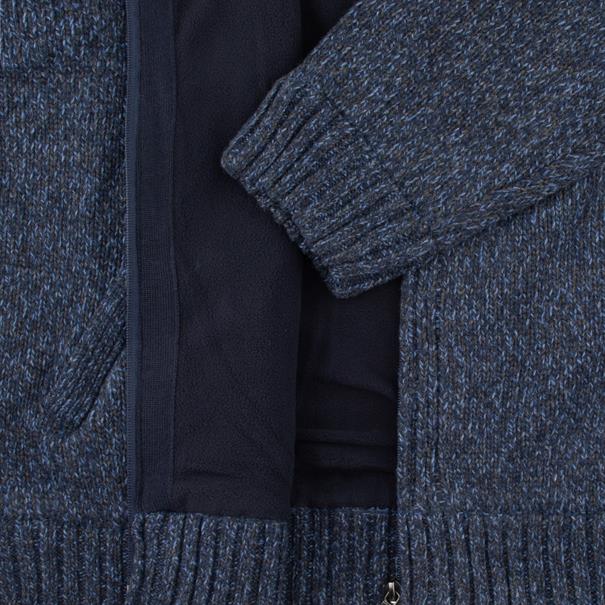 RAGMAN Strickjacke blau-meliert