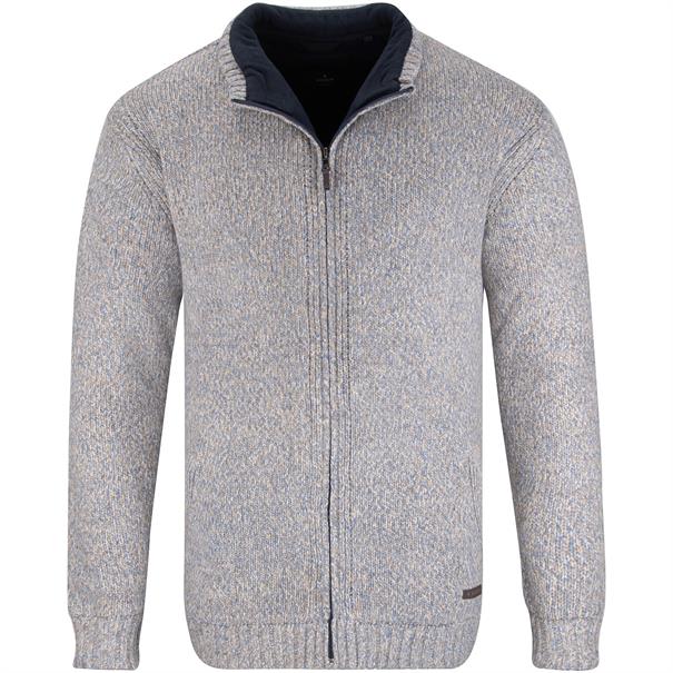 RAGMAN Strickjacke grau-meliert