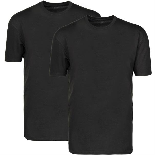 RAGMAN T-Shirt, Doppelpack schwarz