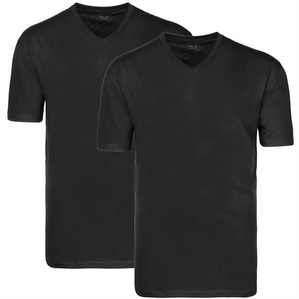 RAGMAN T-Shirt, Doppelpack schwarz