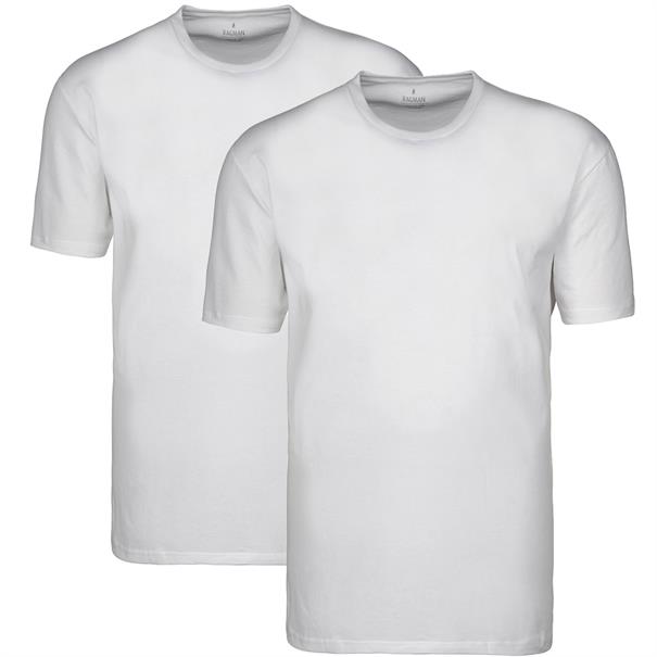 RAGMAN T-Shirt - EXTRA lang, Doppelpack weiß