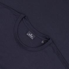 RAGMAN T-Shirt mit Brusttasche blau-meliert
