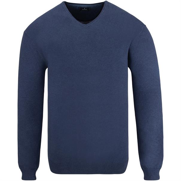 RAGMAN V-Pullover blau