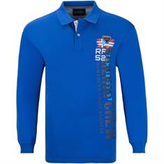 REDFIELD langarm Poloshirt blau