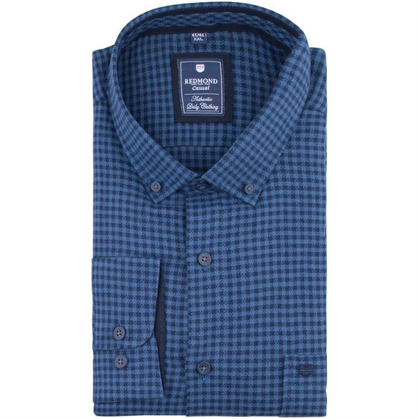 REDMOND Freizeithemd blau