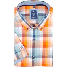 REDMOND halbarm Freizeithemd orange