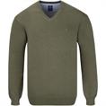 REDMOND V- Pullover grün