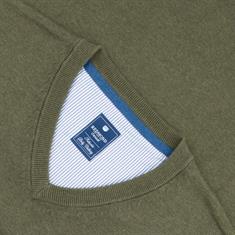 REDMOND V- Pullover grün