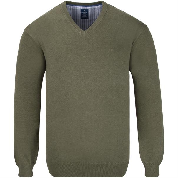 REDMOND V- Pullover grün