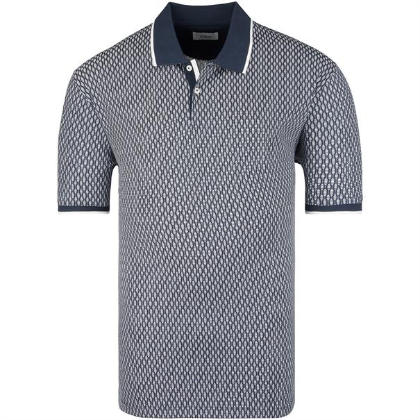 S.OLIVER halbarm Poloshirt dunkelblau