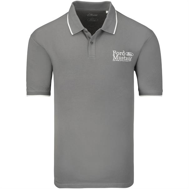 S.OLIVER halbarm Poloshirt "FORD" grau