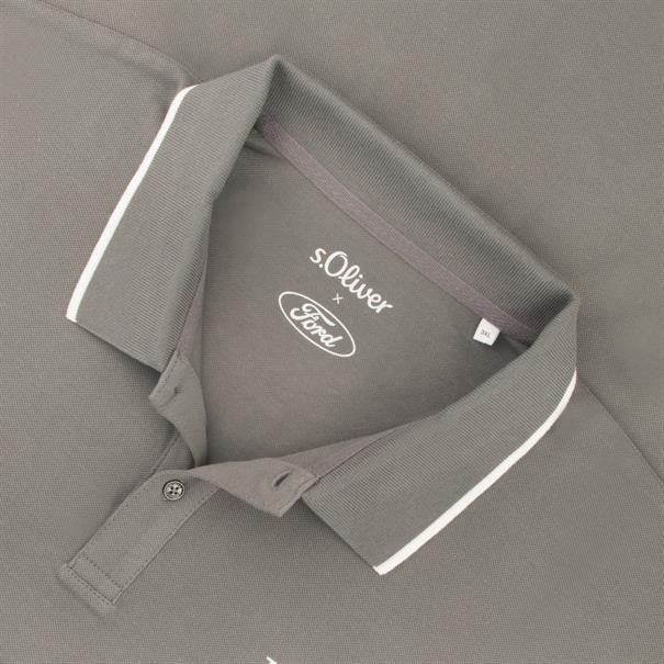 S.OLIVER halbarm Poloshirt "FORD" grau
