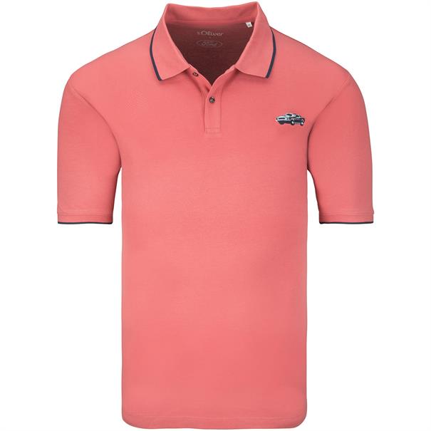 S.OLIVER halbarm Poloshirt "FORD" lachs