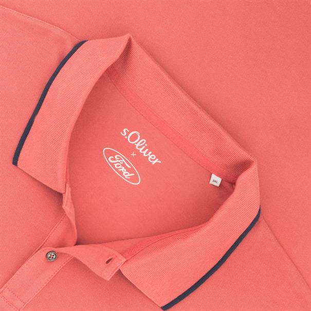 S.OLIVER halbarm Poloshirt "FORD" lachs
