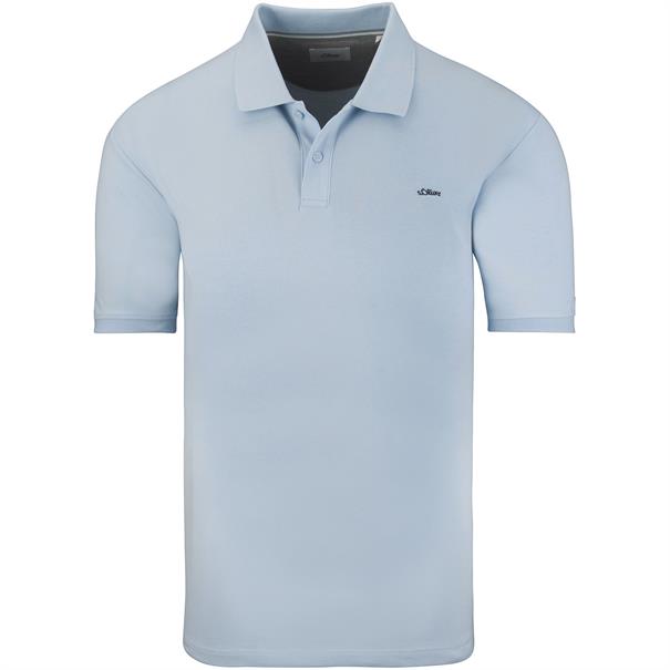 S.OLIVER halbarm Poloshirt hellblau