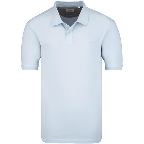 S.OLIVER halbarm Poloshirt hellblau