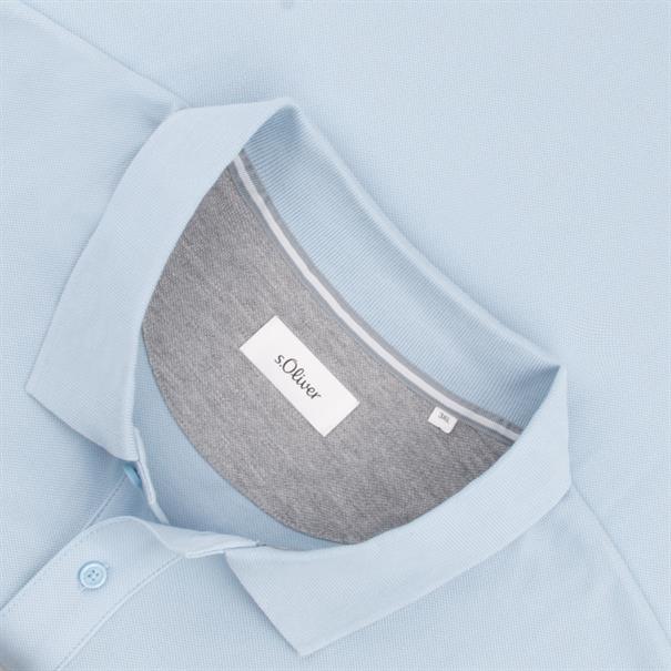 S.OLIVER halbarm Poloshirt hellblau