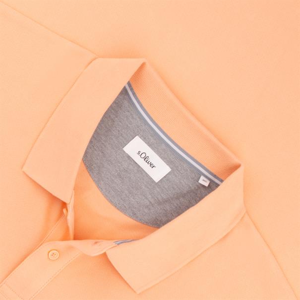 S.OLIVER halbarm Poloshirt lachs