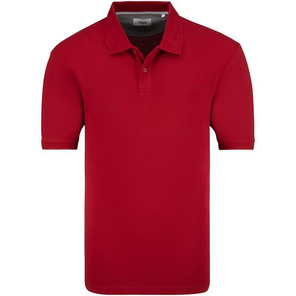 S.OLIVER halbarm Poloshirt rot