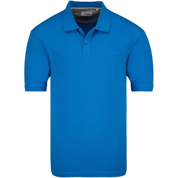 S.OLIVER halbarm Poloshirt royal-blau