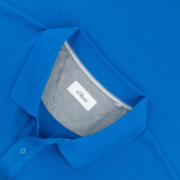 S.OLIVER halbarm Poloshirt royal-blau
