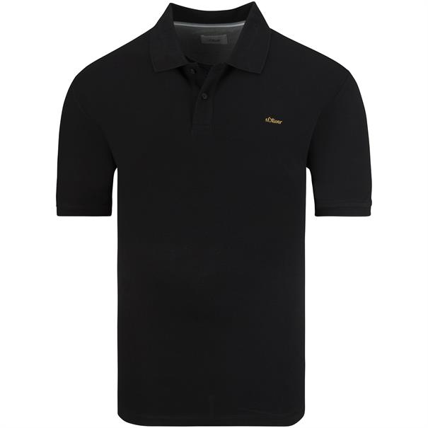 S.OLIVER halbarm Poloshirt schwarz