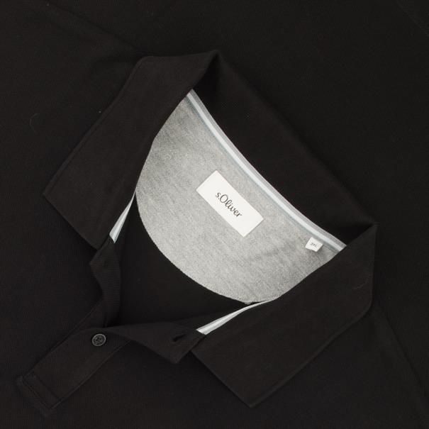 S.OLIVER halbarm Poloshirt schwarz
