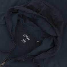 S.OLIVER Kapuzen-Sweatjacke dunkelblau