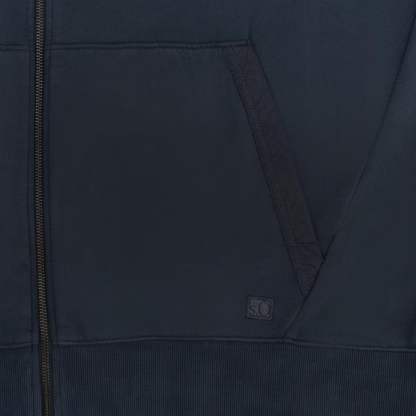 S.OLIVER Kapuzen-Sweatjacke dunkelblau