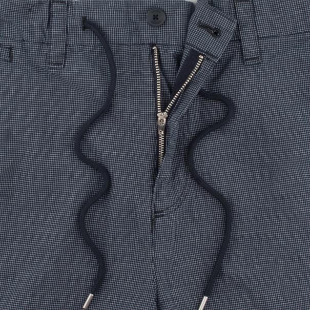 S.OLIVER karierte Shorts dunkelblau