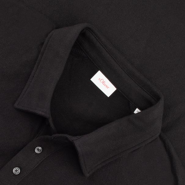 S.OLIVER langarm Polo schwarz