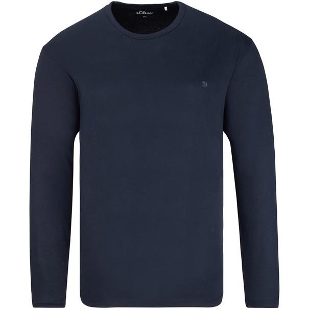 S.OLIVER langarm T-Shirt marine