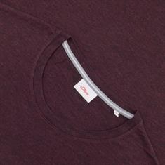 S.OLIVER Langarmshirt bordeaux