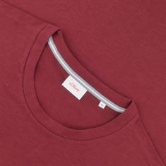 S.OLIVER Langarmshirt bordeaux