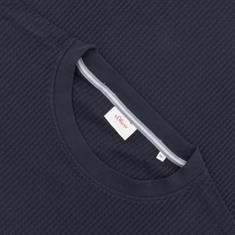 S.OLIVER Langarmshirt dunkelblau