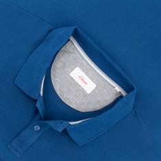 S.OLIVER Poloshirt - EXTRA lang blau