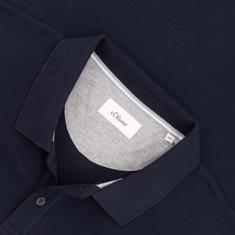 S.OLIVER Poloshirt EXTRA lang dunkelblau