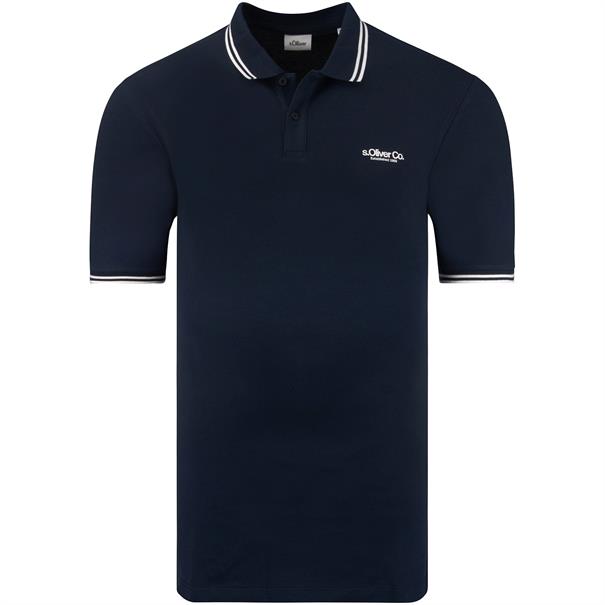 S.OLIVER Poloshirt - EXTRA lang dunkelblau