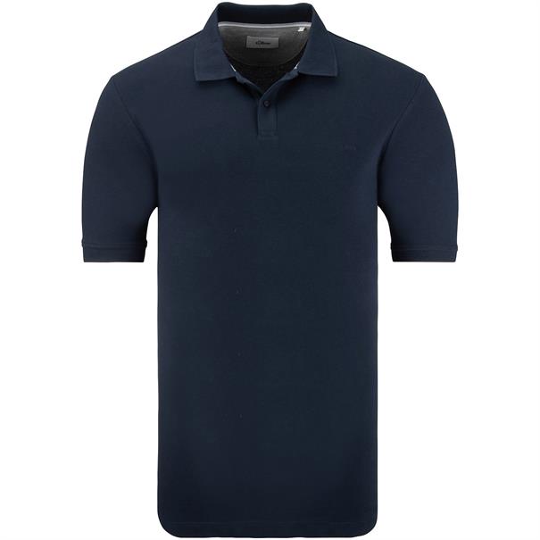 S.OLIVER Poloshirt - EXTRA lang dunkelblau