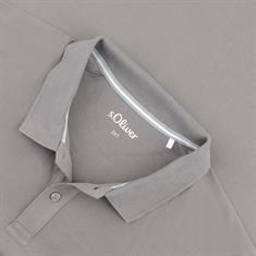 S.OLIVER Poloshirt - EXTRA lang grau