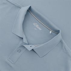 S.OLIVER Poloshirt - EXTRA lang hellblau