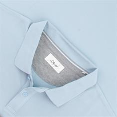 S.OLIVER Poloshirt - EXTRA lang hellblau