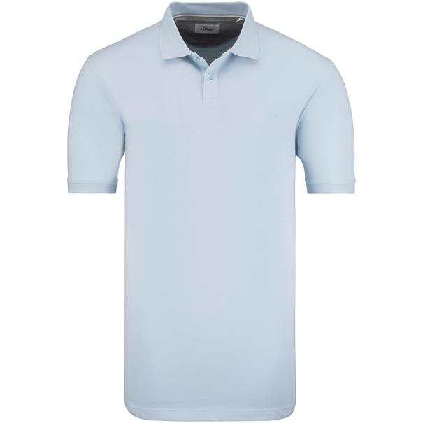 S.OLIVER Poloshirt - EXTRA lang hellblau