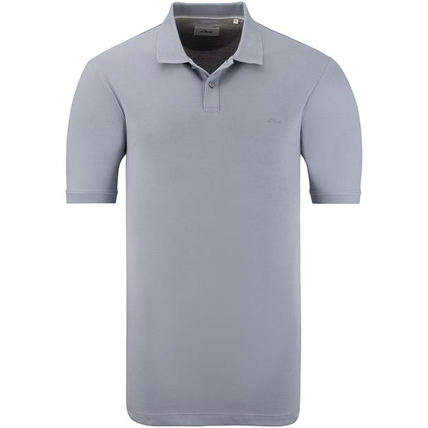 S.OLIVER Poloshirt - EXTRA lang hellgrau