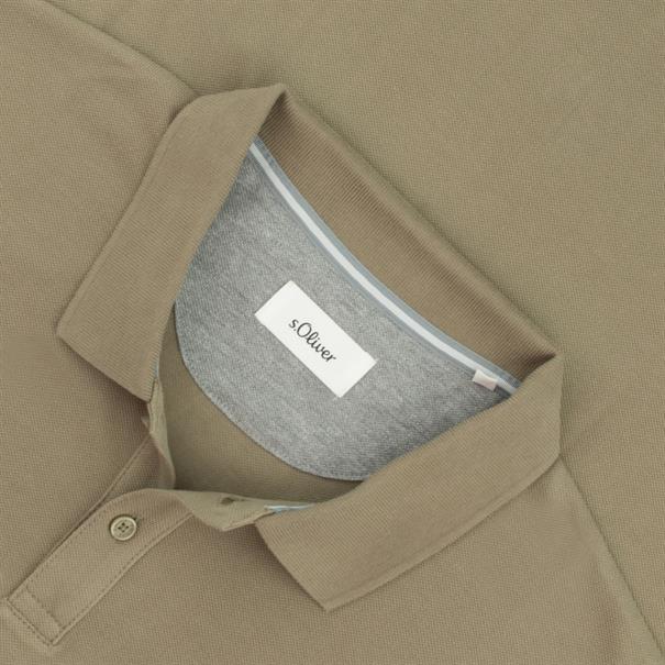 S.OLIVER Poloshirt - EXTRA lang khaki