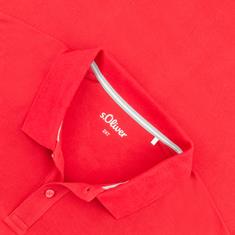 S.OLIVER Poloshirt - EXTRA lang rot