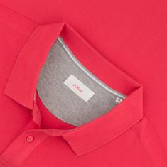 S.OLIVER Poloshirt - EXTRA lang rot