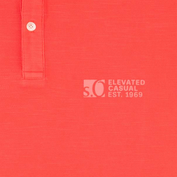 S.OLIVER Poloshirt - EXTRA lang rot